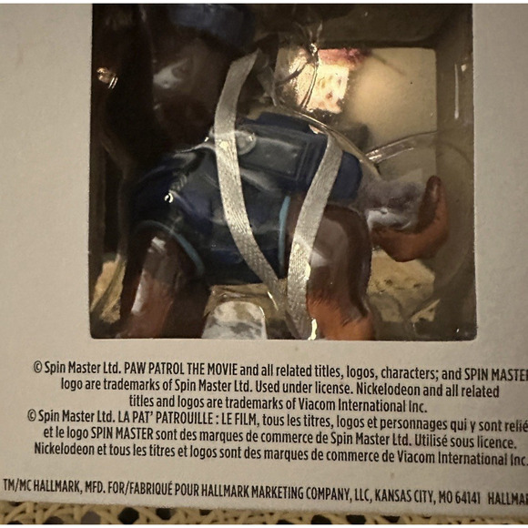 Hallmark PAW Patrol The Movie Chase Christmas Ornament 3” Nickelodeon NIB 2021 - Picture 7 of 12